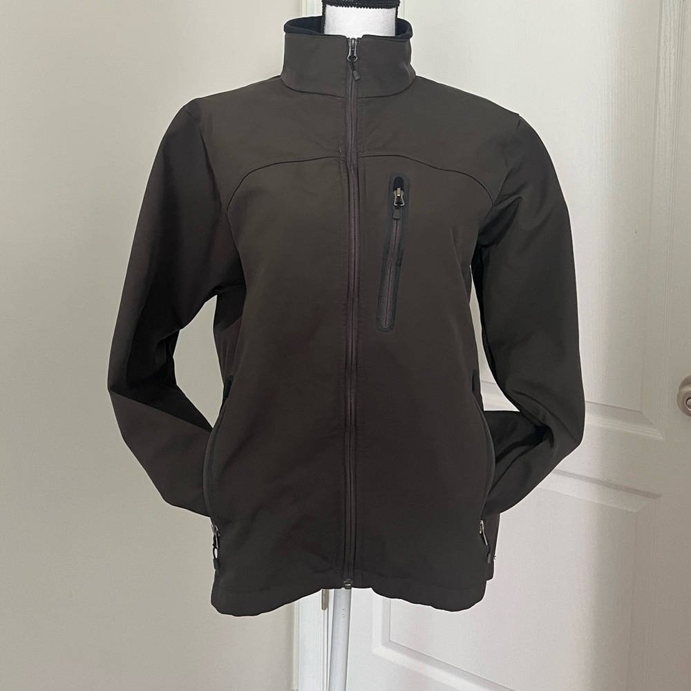 Columbia Omni Wind Rain Medium Soft Shell wind Jacket Coat Olive Green Color M